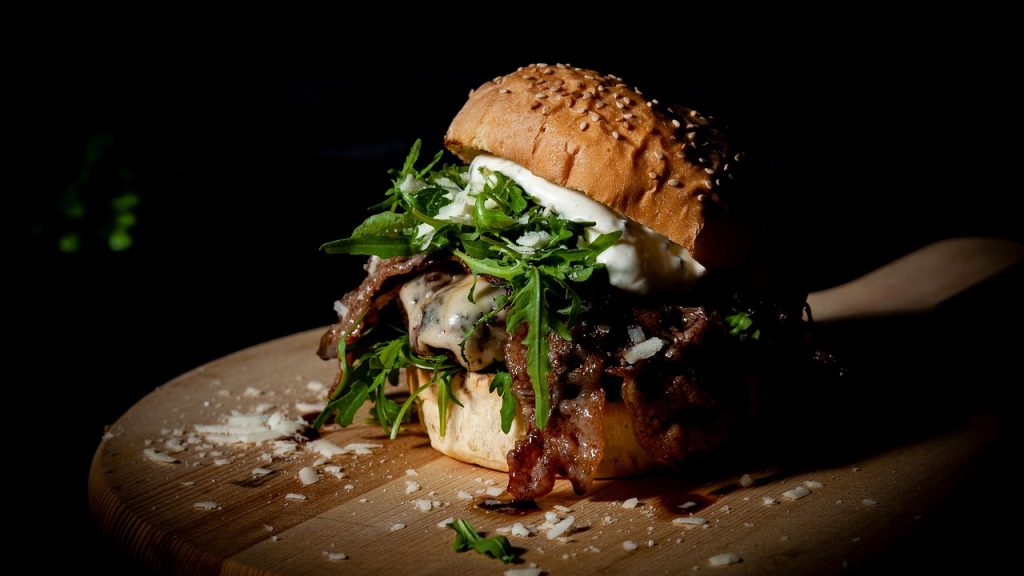 Food, hamburger, sandwich — Top Moroccan Restaurant in Marrakech